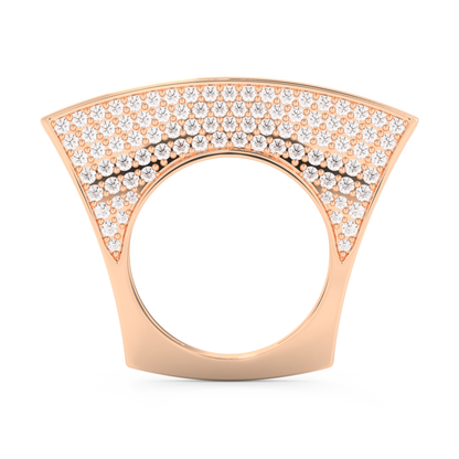 Half Eternity Wedding Band with 1.75 CT Round Cut Moissanite – Yellow, White, or Rose Gold