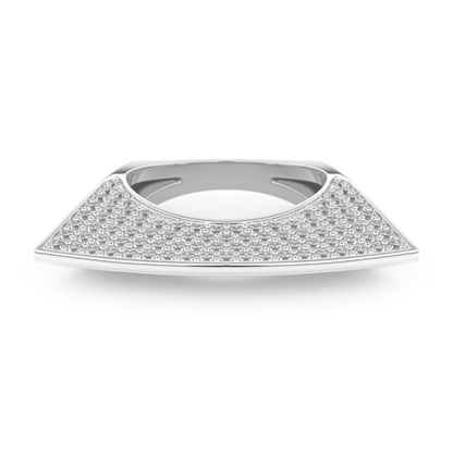 Half Eternity Wedding Band with 1.75 CT Round Cut Moissanite – Yellow, White, or Rose Gold
