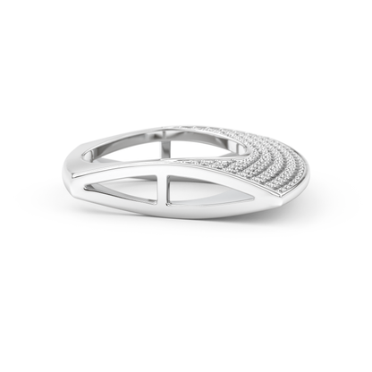 Half Eternity Wedding Band with 1.75 CT Round Cut Moissanite – Yellow, White, or Rose Gold