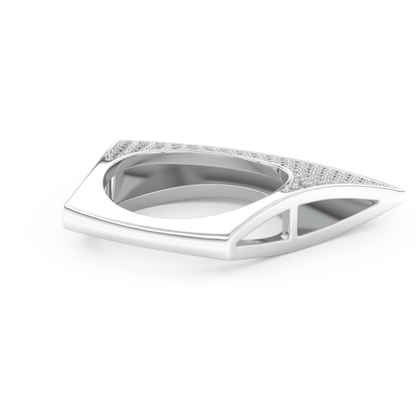 Half Eternity Wedding Band with 1.75 CT Round Cut Moissanite – Yellow, White, or Rose Gold