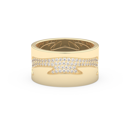 Full Eternity Wedding Band with 0.55 CT Round Cut Moissanite – Yellow, White, or Rose Gold