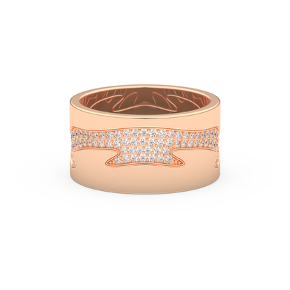 Full Eternity Wedding Band with 0.55 CT Round Cut Moissanite – Yellow, White, or Rose Gold