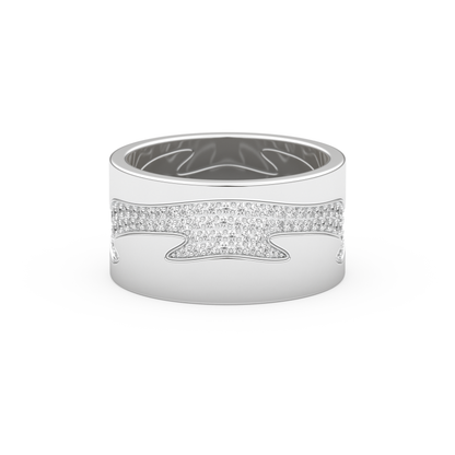 Full Eternity Wedding Band with 0.55 CT Round Cut Moissanite – Yellow, White, or Rose Gold