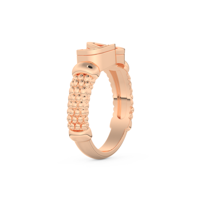 Interlocking Circle Wedding Band with 0.06 CT Round Cut Moissanite – Yellow, White, or Rose Gold 16