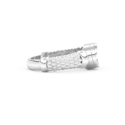 Interlocking Circle Wedding Band with 0.06 CT Round Cut Moissanite – Yellow, White, or Rose Gold 8