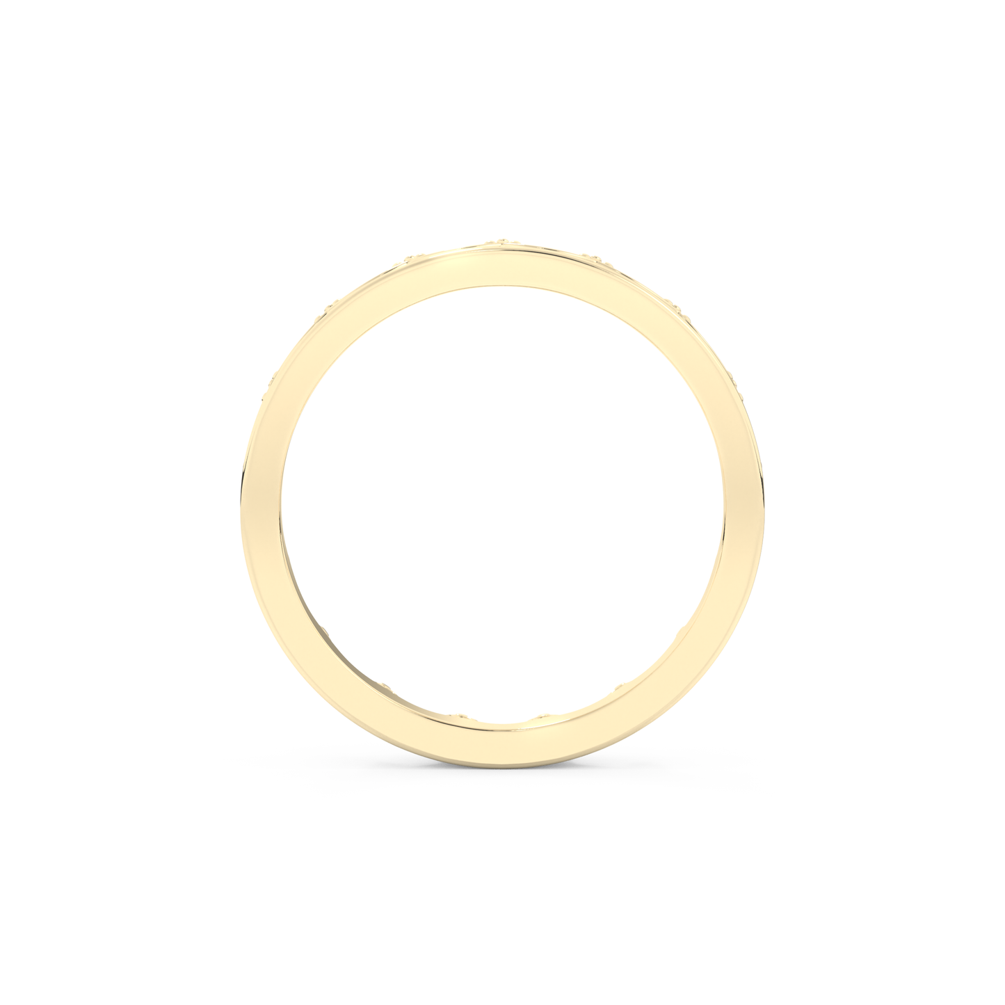 Regal Crown Full Eternity Wedding Band with 0.48 CT Round Cut Moissanite – Yellow, White, or Rose Gold 2
