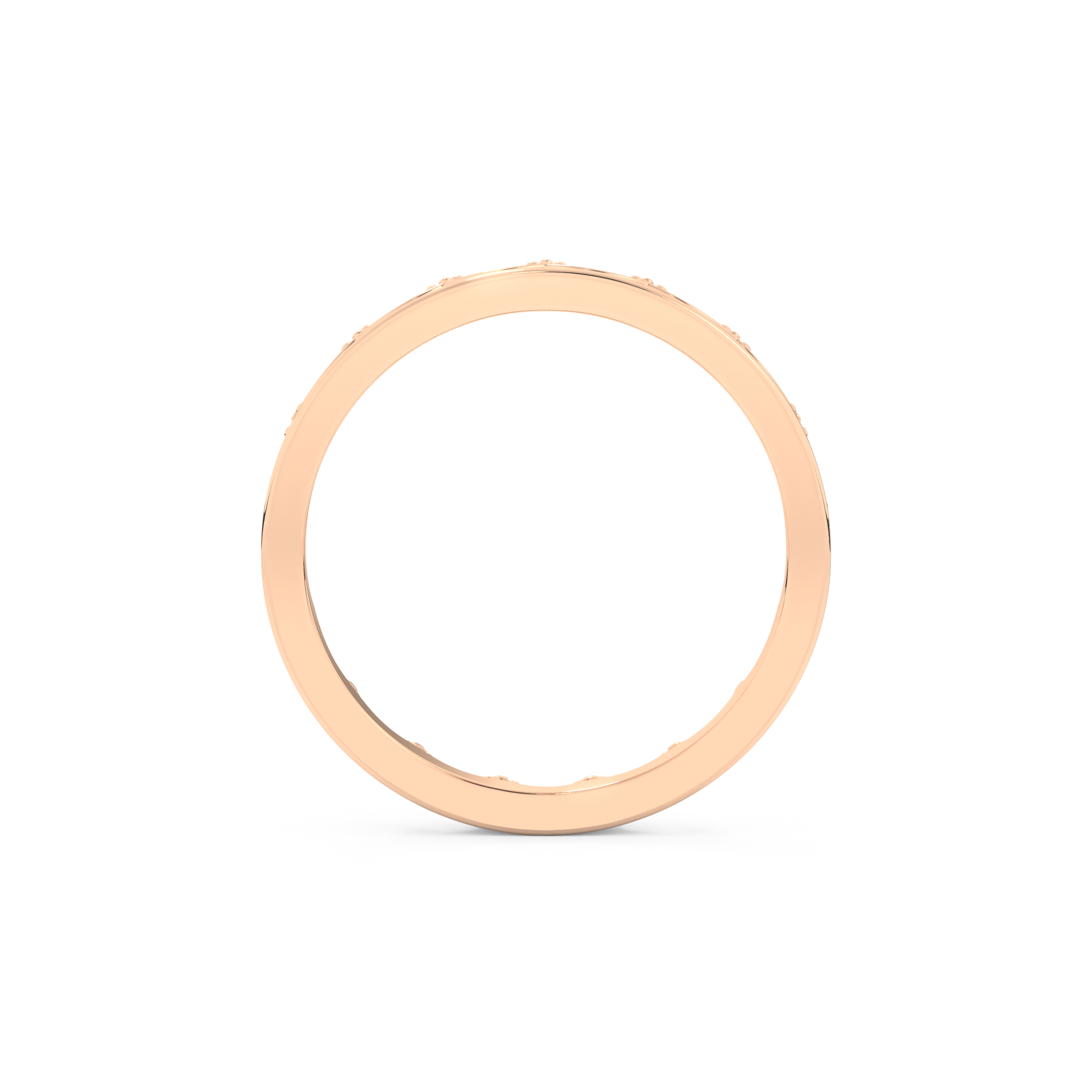 Regal Crown Full Eternity Wedding Band with 0.48 CT Round Cut Moissanite – Yellow, White, or Rose Gold 17