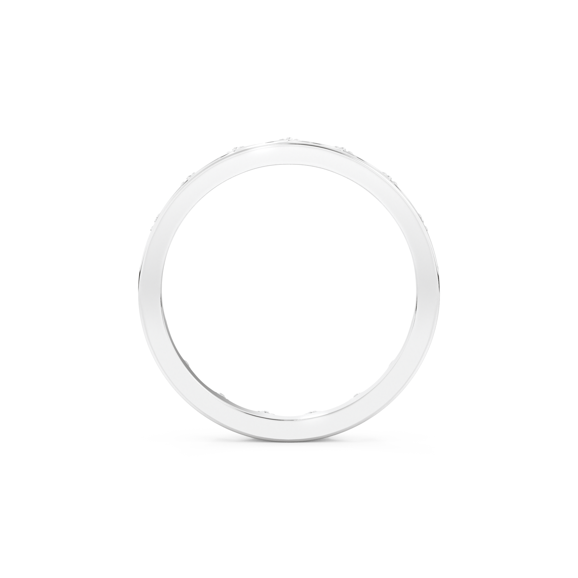 Regal Crown Full Eternity Wedding Band with 0.48 CT Round Cut Moissanite – Yellow, White, or Rose Gold 11
