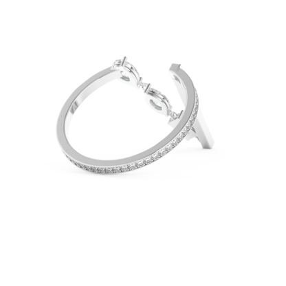 Asymmetric Bar and Droplet Full Eternity Wedding Band with 0.569 CT Pear, Round, Emerald & Marquise Cut Moissanite – Yellow, White, or Rose Gold 11