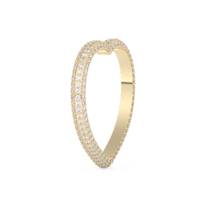 Full Eternity Wedding Band with 0.89 CT Round Cut Moissanite – Yellow, White, or Rose Gold