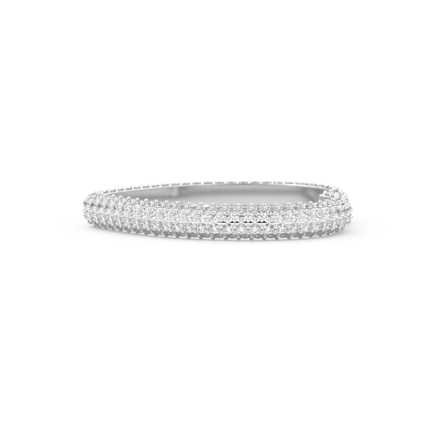 Full Eternity Wedding Band with 0.89 CT Round Cut Moissanite – Yellow, White, or Rose Gold