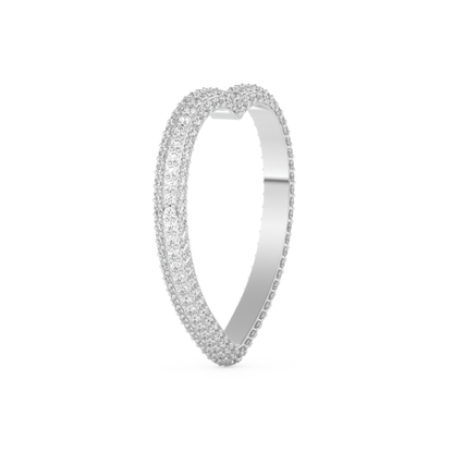Full Eternity Wedding Band with 0.89 CT Round Cut Moissanite – Yellow, White, or Rose Gold