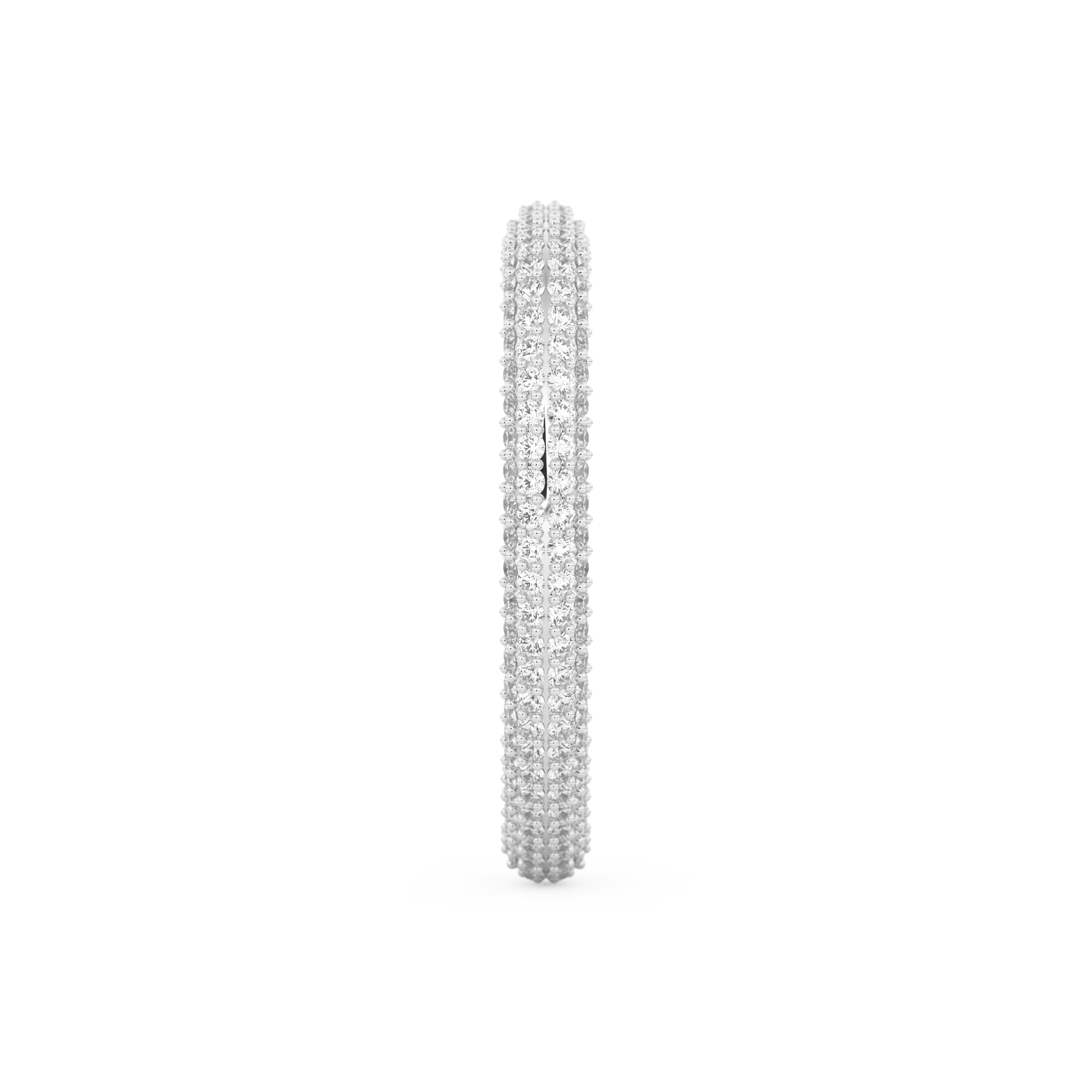Full Eternity Wedding Band with 0.89 CT Round Cut Moissanite – Yellow, White, or Rose Gold