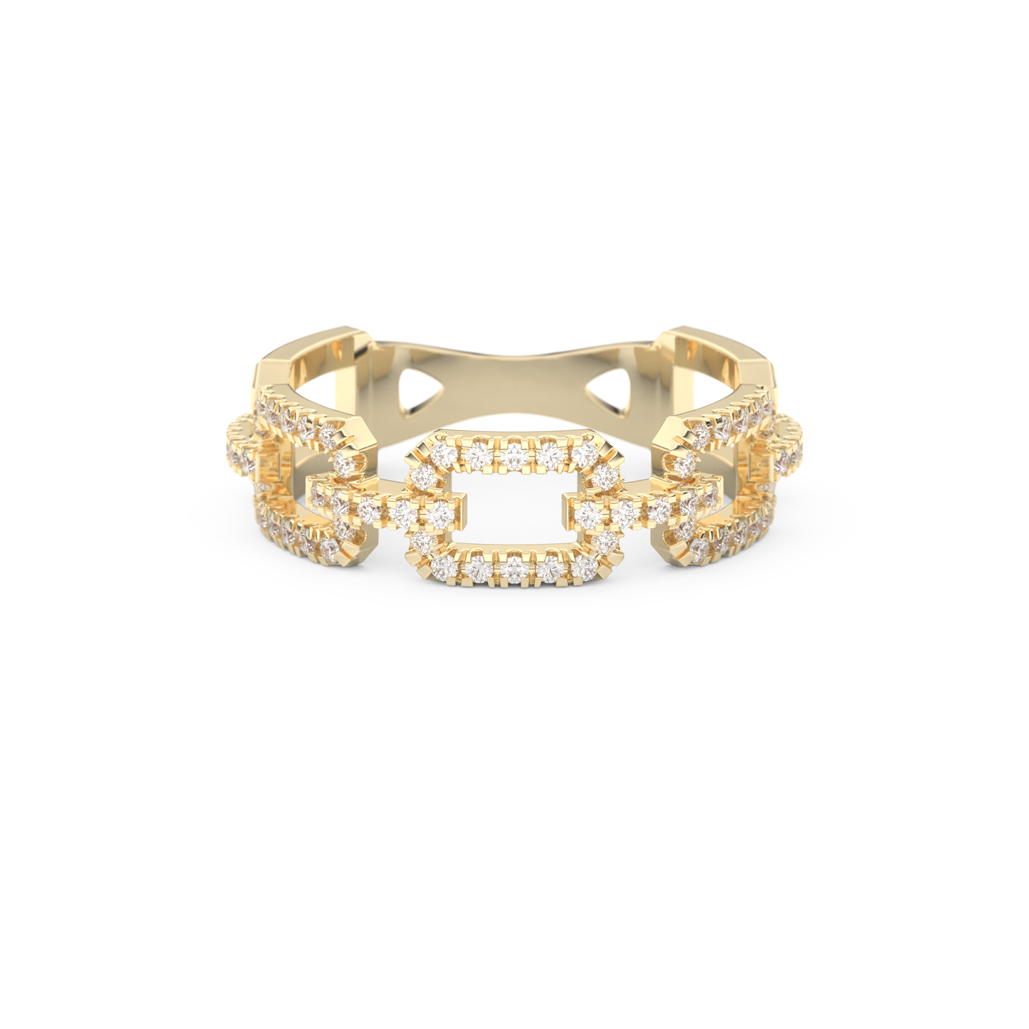 Half Eternity Wedding Band with 0.23 CT Round Cut Moissanite – Yellow, White, or Rose Gold