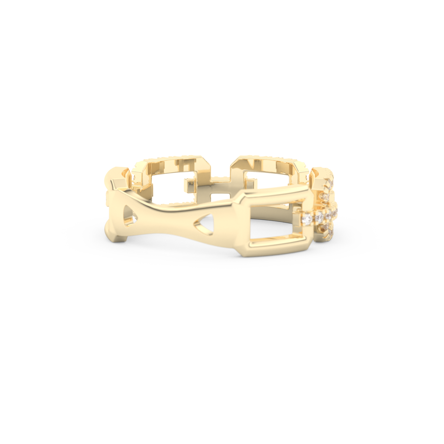 Half Eternity Wedding Band with 0.23 CT Round Cut Moissanite – Yellow, White, or Rose Gold