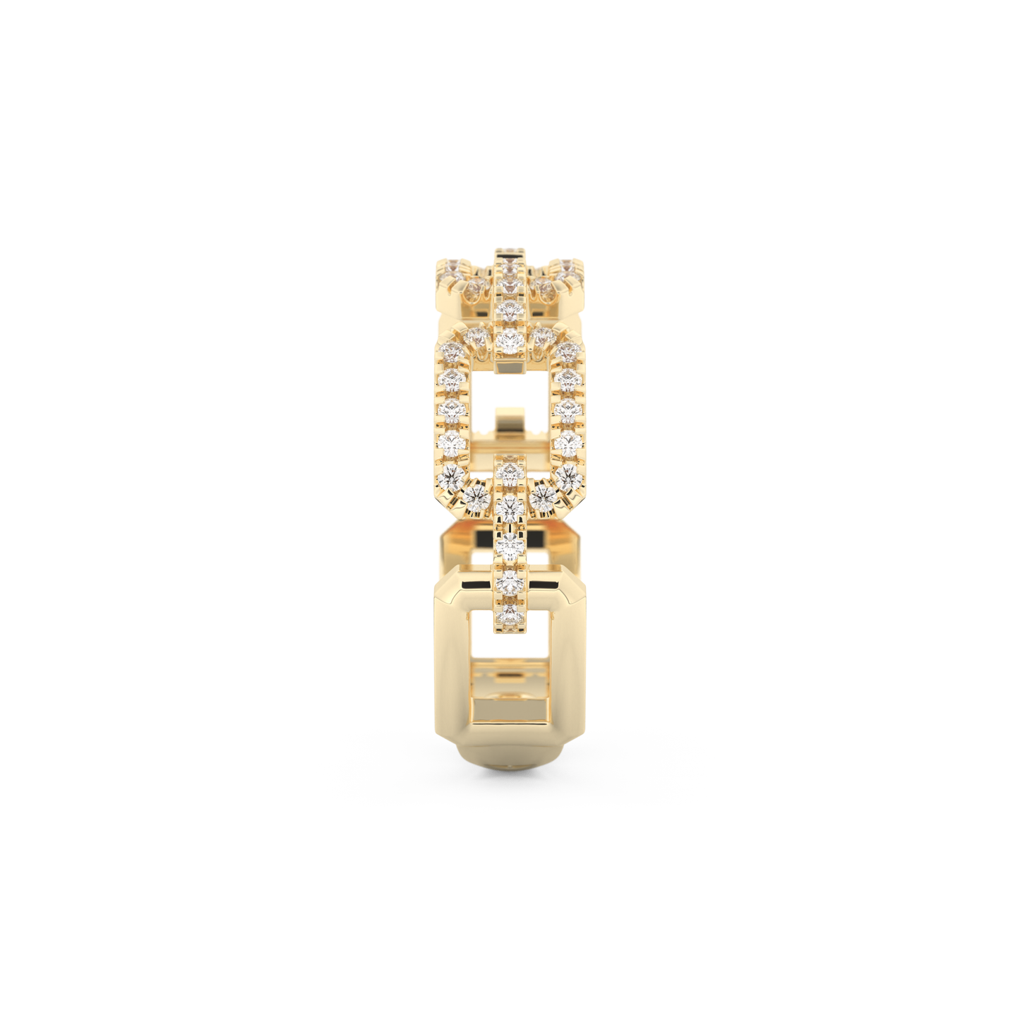 Half Eternity Wedding Band with 0.23 CT Round Cut Moissanite – Yellow, White, or Rose Gold