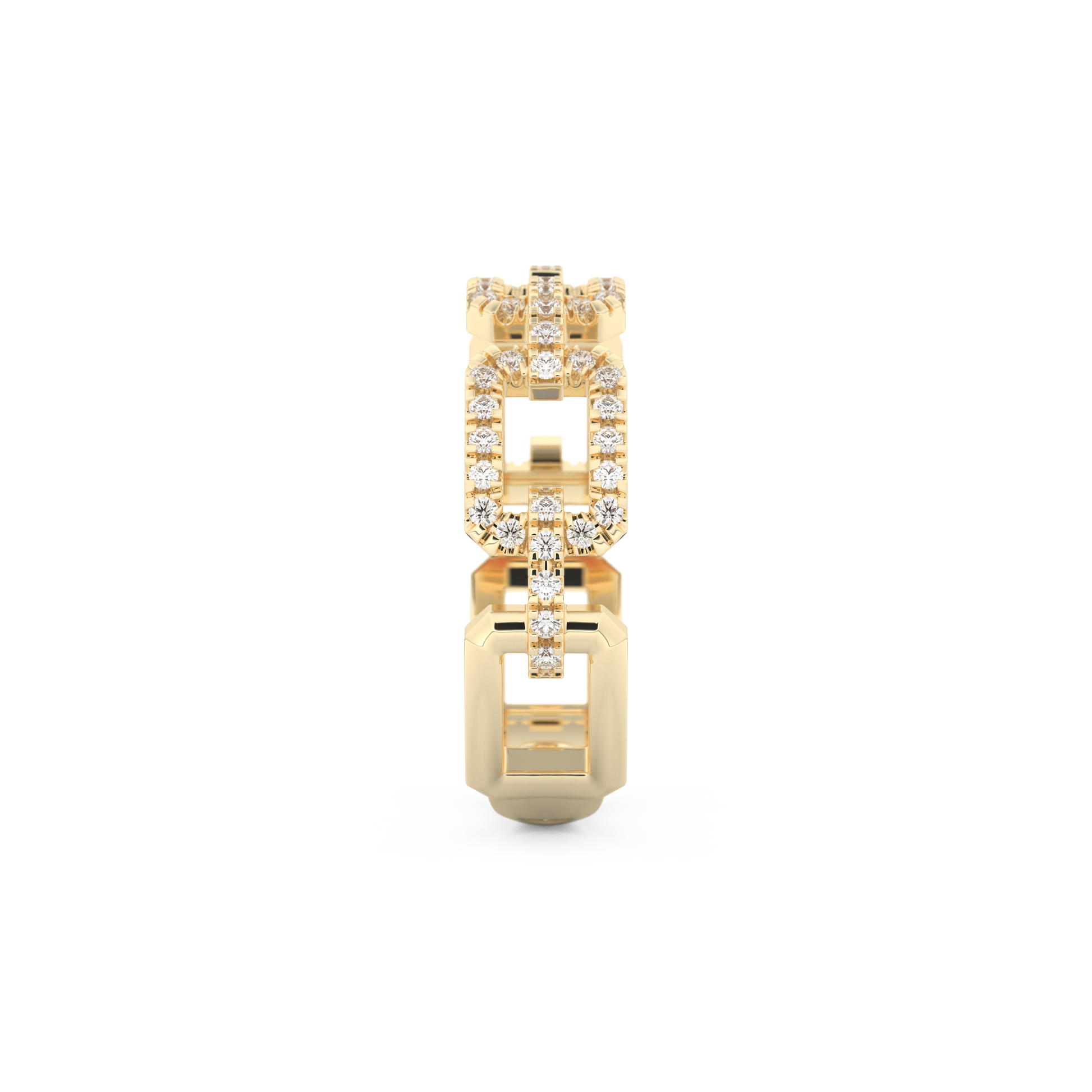Half Eternity Wedding Band with 0.23 CT Round Cut Moissanite – Yellow, White, or Rose Gold