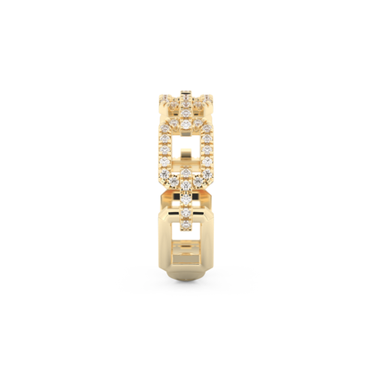 Half Eternity Wedding Band with 0.23 CT Round Cut Moissanite – Yellow, White, or Rose Gold