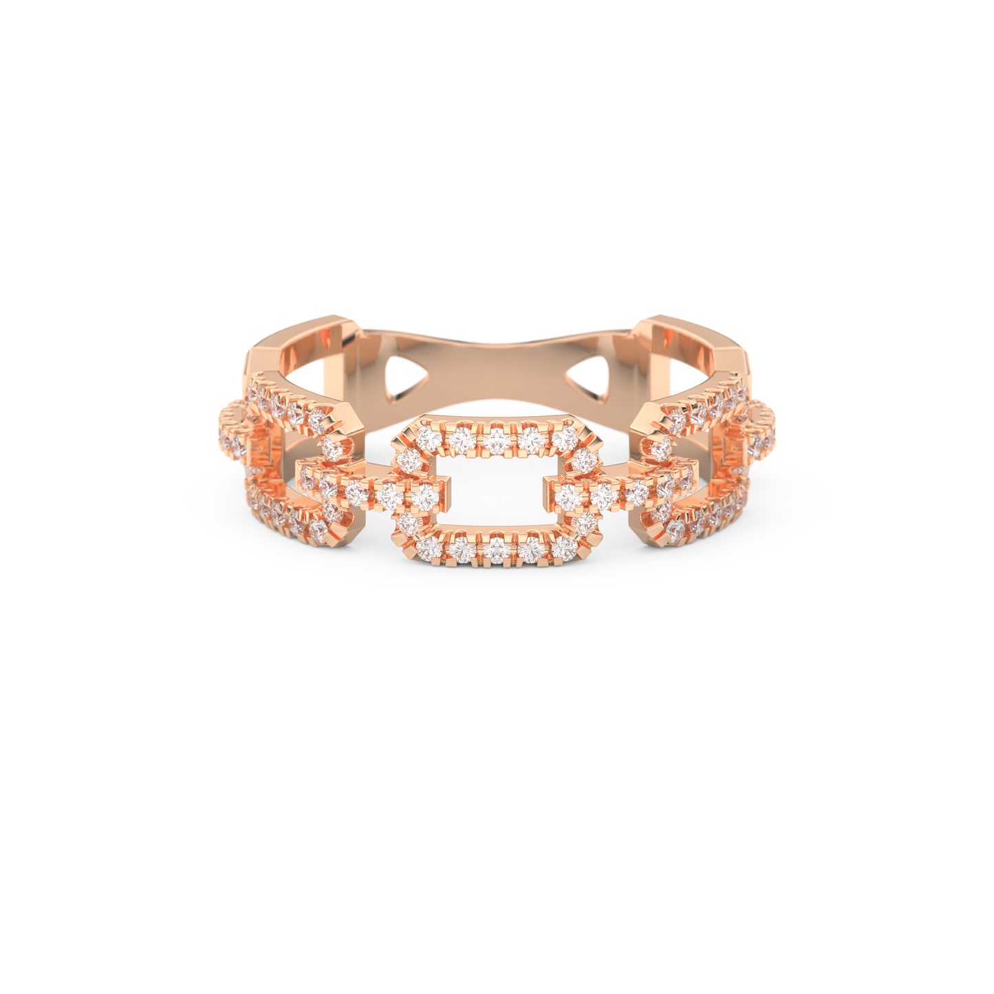 Half Eternity Wedding Band with 0.23 CT Round Cut Moissanite – Yellow, White, or Rose Gold