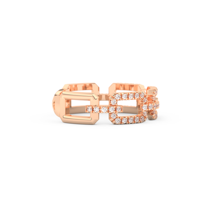 Half Eternity Wedding Band with 0.23 CT Round Cut Moissanite – Yellow, White, or Rose Gold