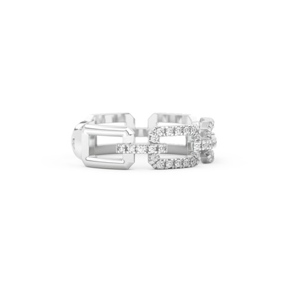 Half Eternity Wedding Band with 0.23 CT Round Cut Moissanite – Yellow, White, or Rose Gold