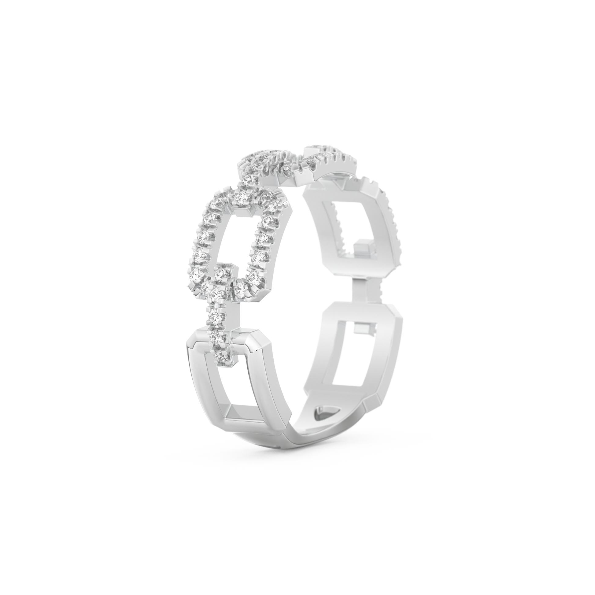 Half Eternity Wedding Band with 0.23 CT Round Cut Moissanite – Yellow, White, or Rose Gold