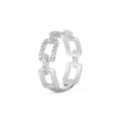 Half Eternity Wedding Band with 0.23 CT Round Cut Moissanite – Yellow, White, or Rose Gold