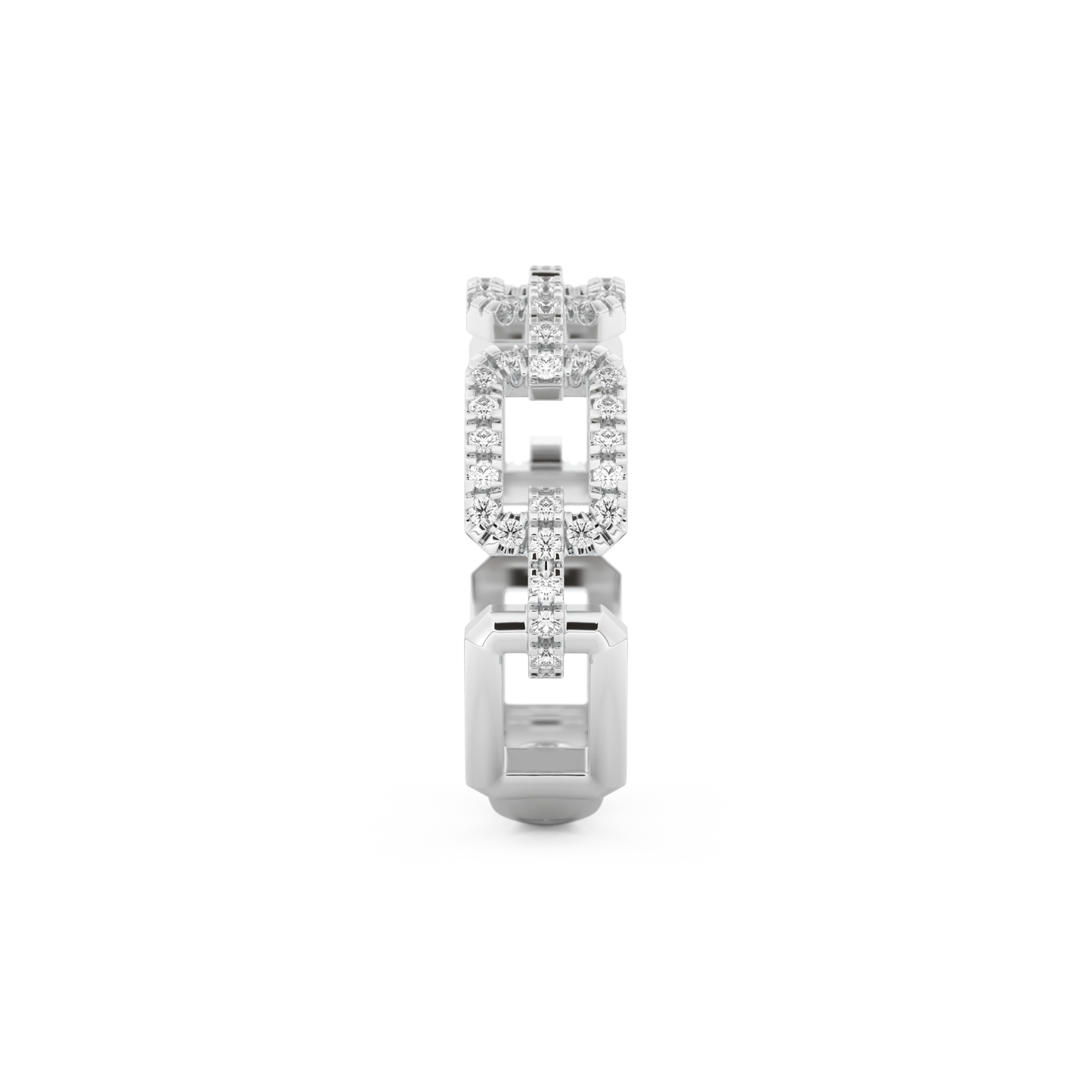 Half Eternity Wedding Band with 0.23 CT Round Cut Moissanite – Yellow, White, or Rose Gold