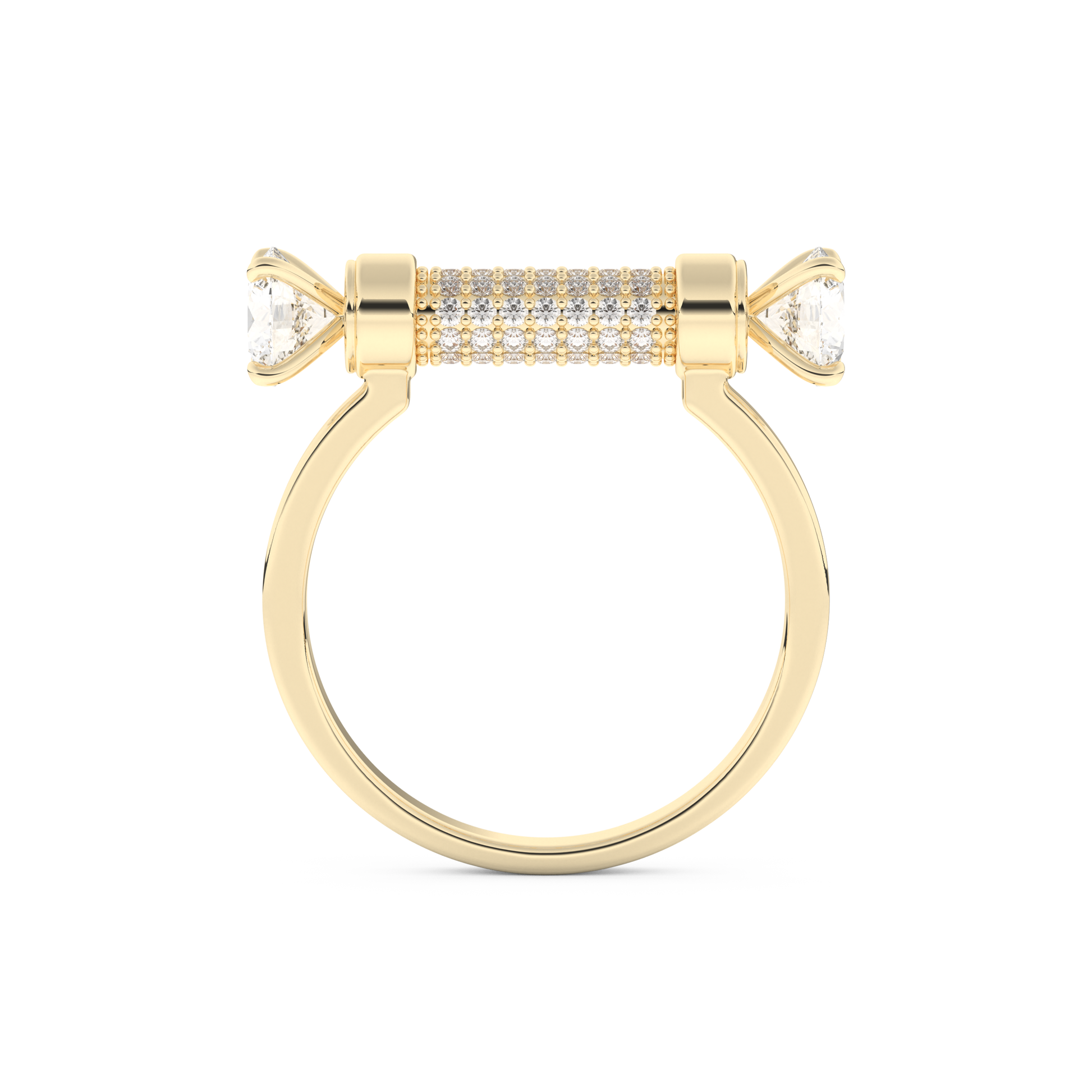 Wedding Band with 1.07 CT Round Cut Moissanite – Yellow, White, or Rose Gold