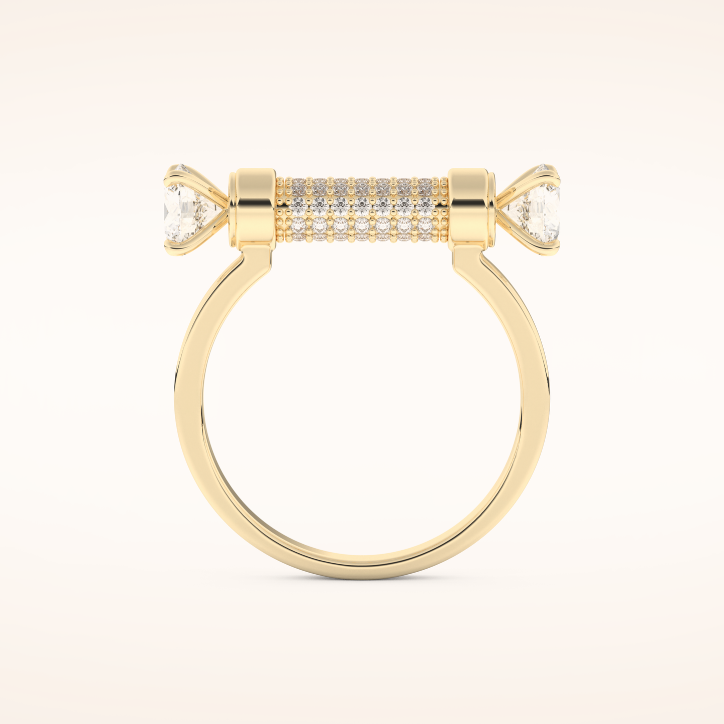 1.07 TCW Round Shaped Moissanite Lightning Bolt Of Zeus Wedding Band