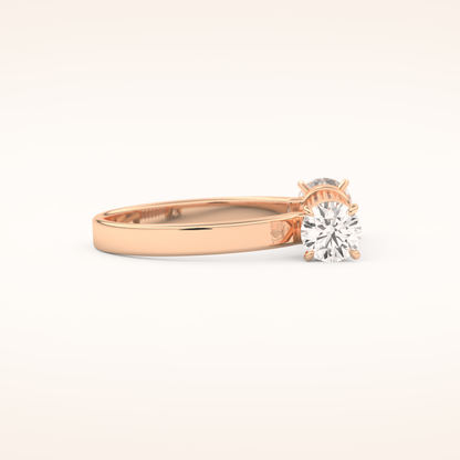 1.07 TCW Round Shaped Moissanite Lightning Bolt Of Zeus Wedding Band