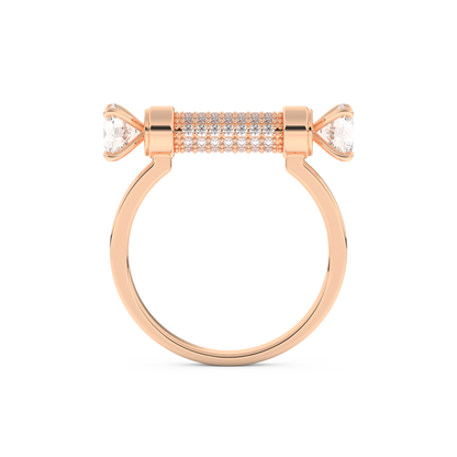 Wedding Band with 1.07 CT Round Cut Moissanite – Yellow, White, or Rose Gold
