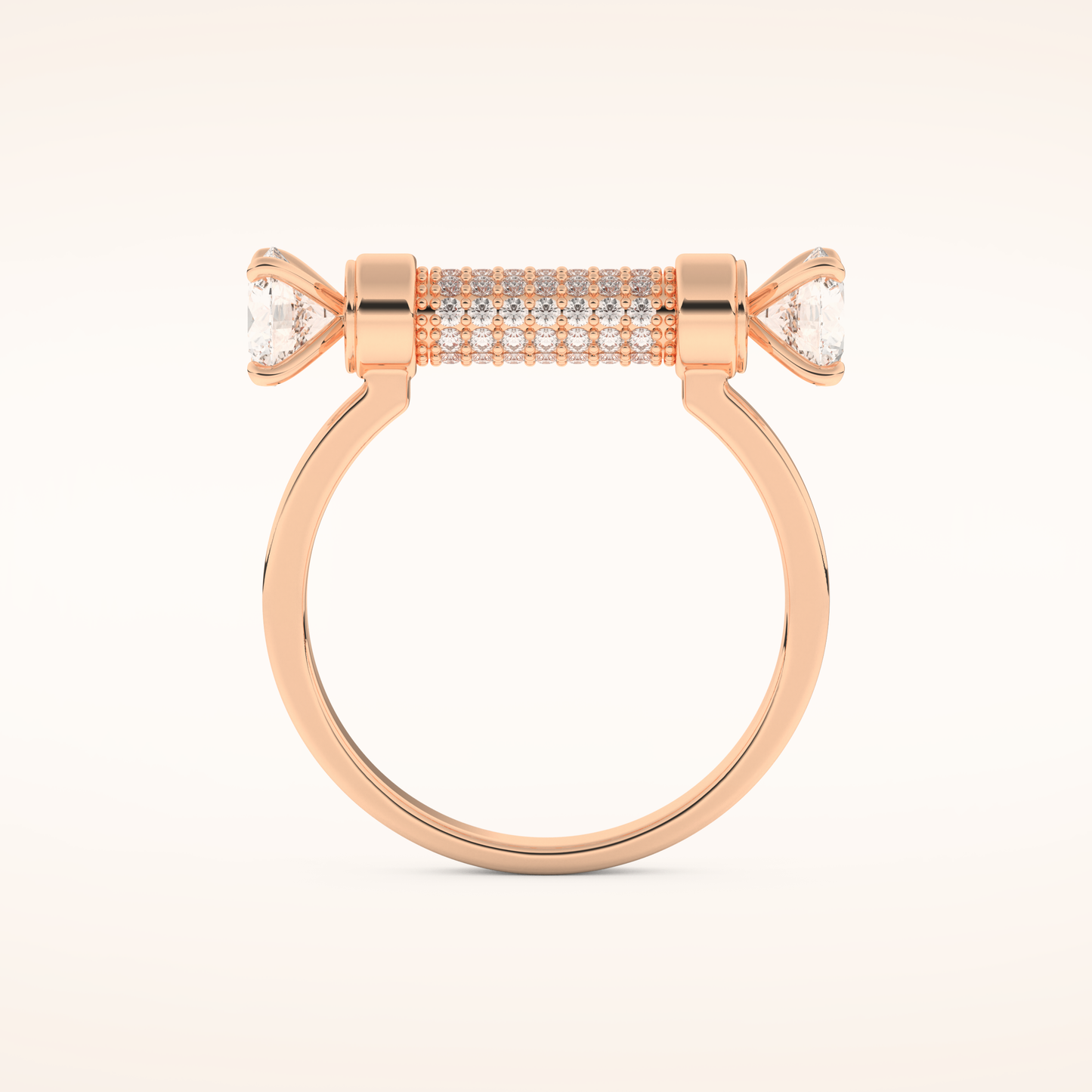1.07 TCW Round Shaped Moissanite Lightning Bolt Of Zeus Wedding Band