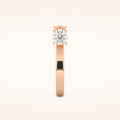 1.07 TCW Round Shaped Moissanite Lightning Bolt Of Zeus Wedding Band