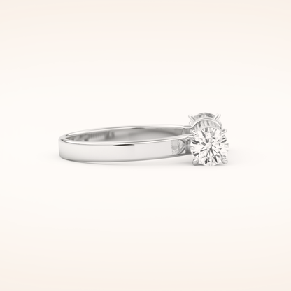1.07 TCW Round Shaped Moissanite Lightning Bolt Of Zeus Wedding Band