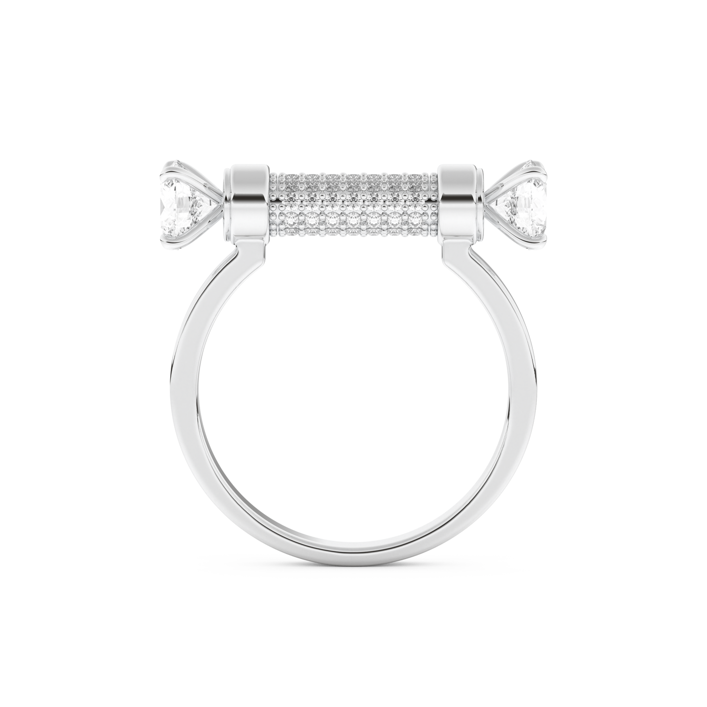 Wedding Band with 1.07 CT Round Cut Moissanite – Yellow, White, or Rose Gold