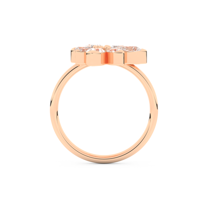 Wedding Band with 1.57 CT Pear Cut Moissanite – Yellow, White, or Rose Gold