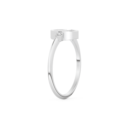 Wedding Band with 0.39 CT Triangle, Half Moon & Round Cut Moissanite – Yellow, White, or Rose Gold