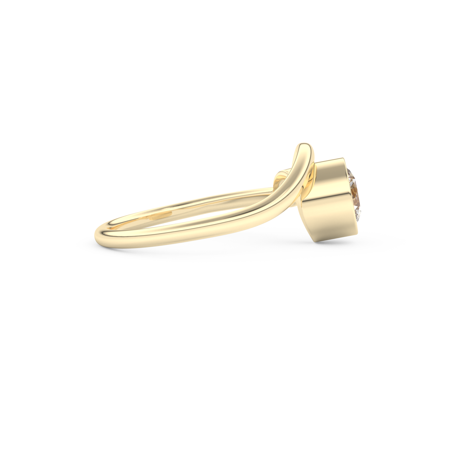 Wedding Band with 0.79 CT Round Cut Moissanite – Yellow, White, or Rose Gold