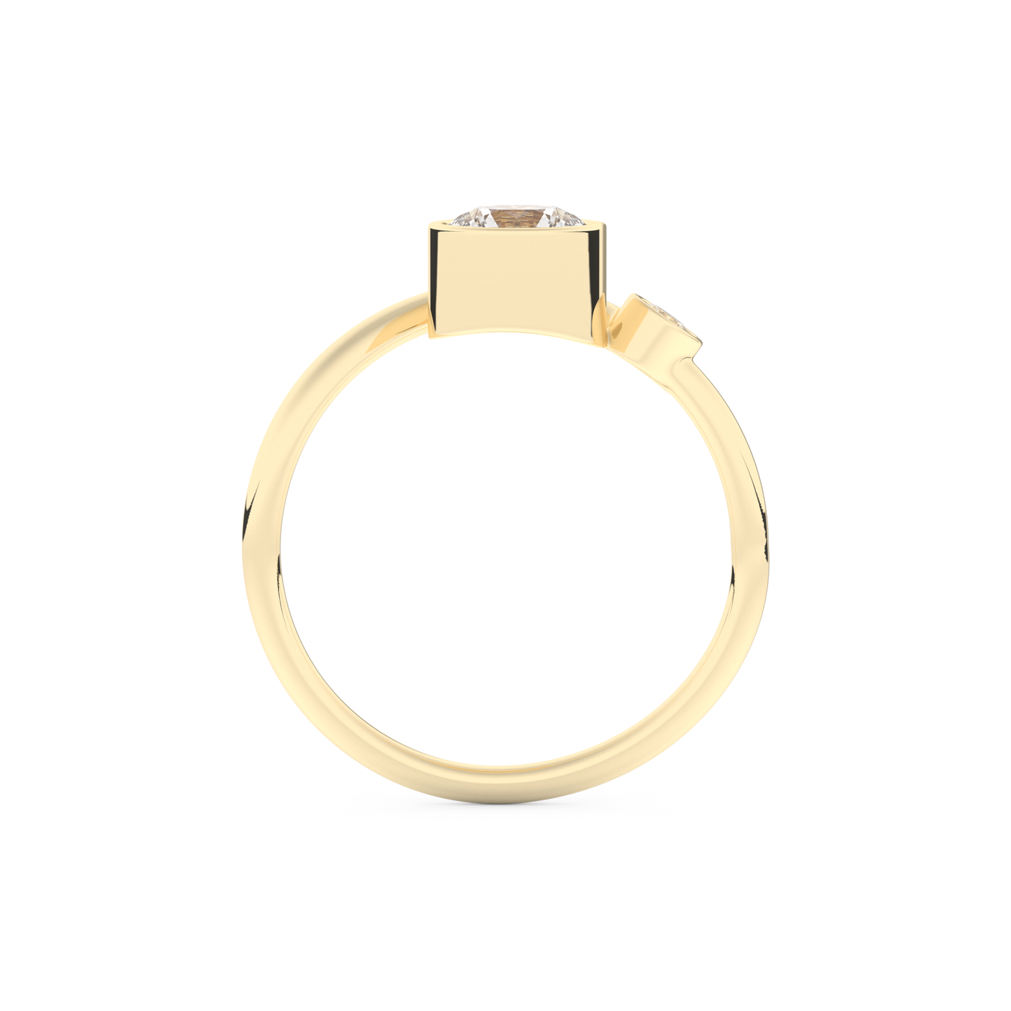 Wedding Band with 0.79 CT Round Cut Moissanite – Yellow, White, or Rose Gold
