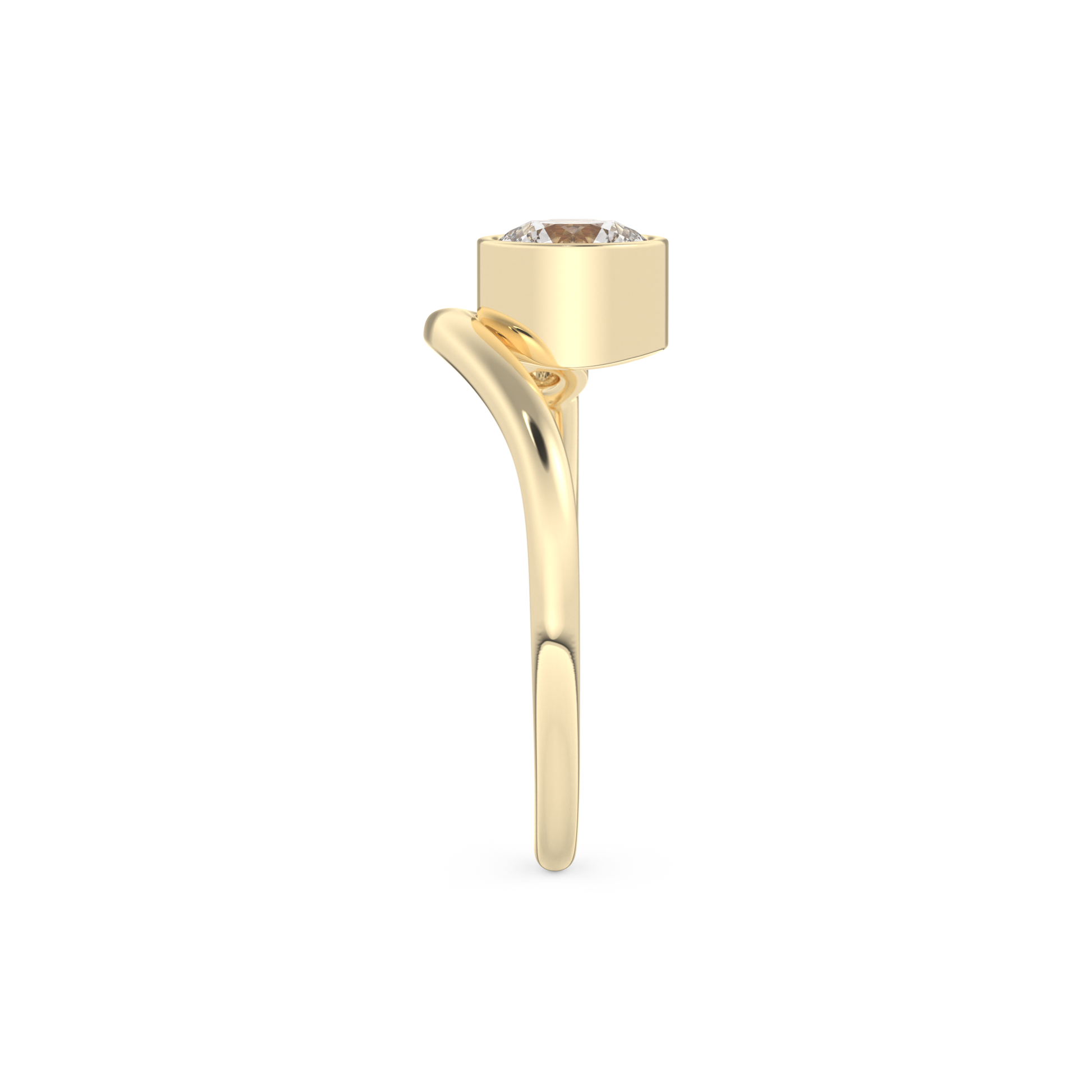 Wedding Band with 0.79 CT Round Cut Moissanite – Yellow, White, or Rose Gold