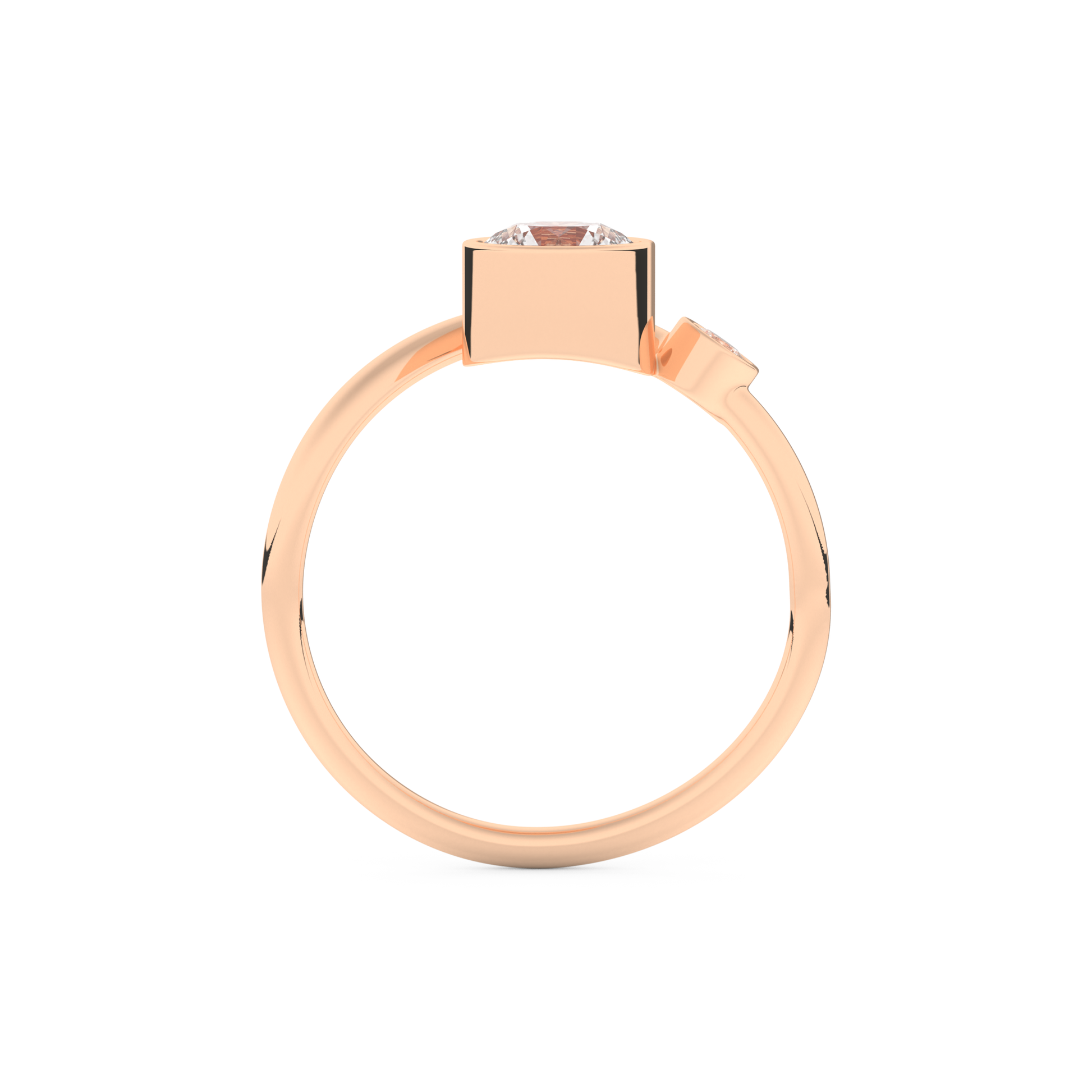 Wedding Band with 0.79 CT Round Cut Moissanite – Yellow, White, or Rose Gold