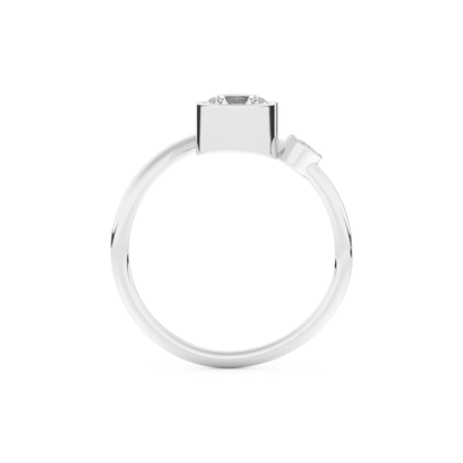 Wedding Band with 0.79 CT Round Cut Moissanite – Yellow, White, or Rose Gold