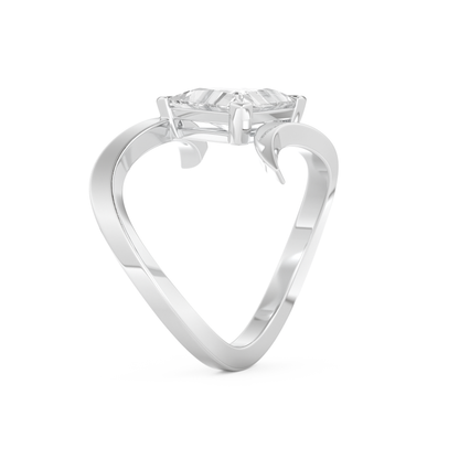 Triangle Cut 2.30 Carat Moissanite Ring – Solitaire Setting in Gold