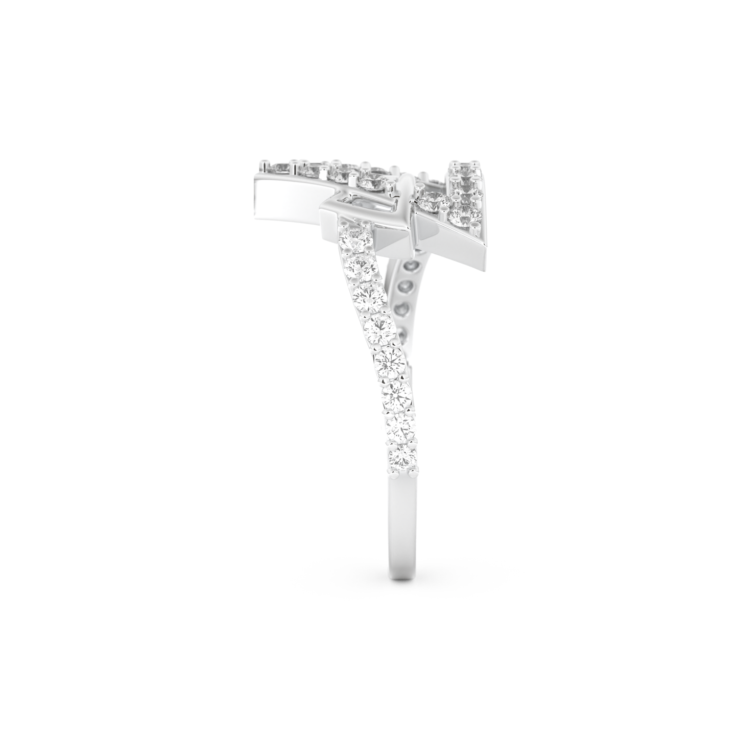 Half Eternity Wedding Band with 0.56 CT Round Cut Moissanite – Yellow, White, or Rose Gold