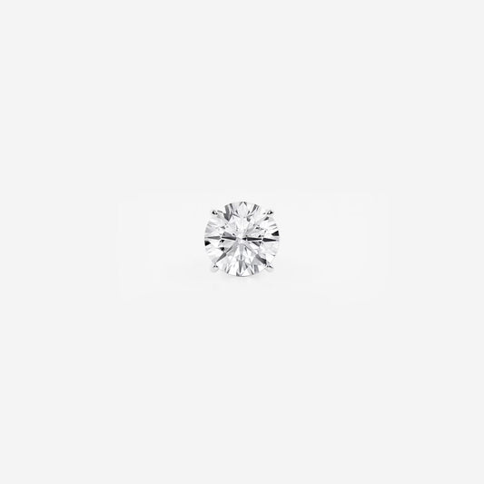 0.8 CT Round Cut Lab Grown Diamond Single Stud Earring