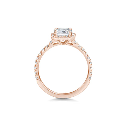 2 CT Emerald Halo CVD F/VS1 Diamond Engagement Ring 10