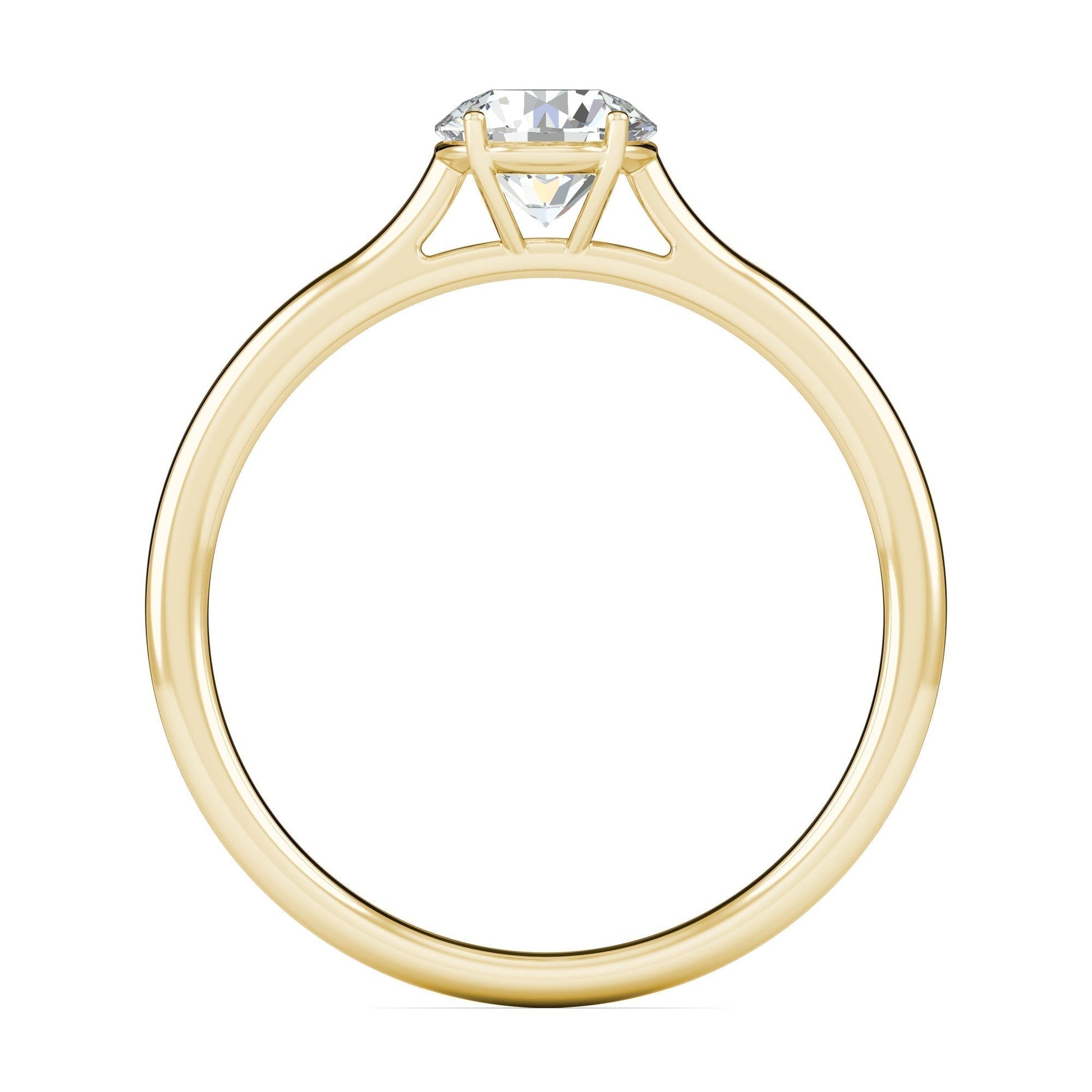 1.02 CT Round Solitaire CVD F/VS2 Diamond Engagement Ring 19