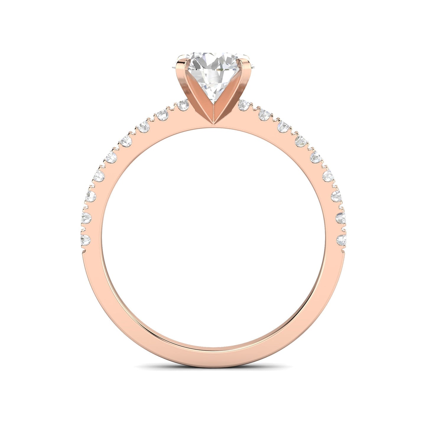 1.03 CT Round Solitaire CVD F/VS1 Diamond Engagement Ring 17