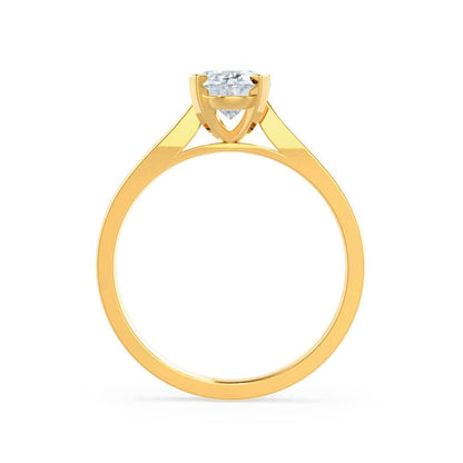 Round Solitaire Lab Grown Diamond Engagement Ring